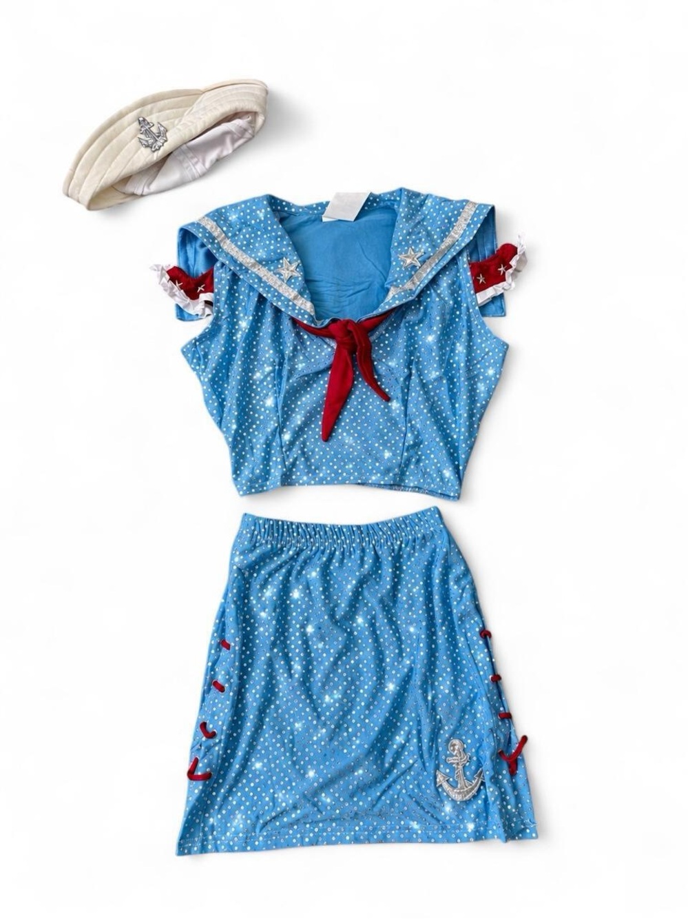 Sexy Sequin Pinup Sailor Costume